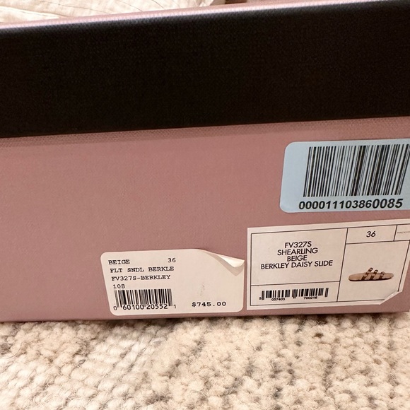 Fabrizio Viti Berkley Shearling Daisy Slide Sandals Size 6 - Picture 7 of 7